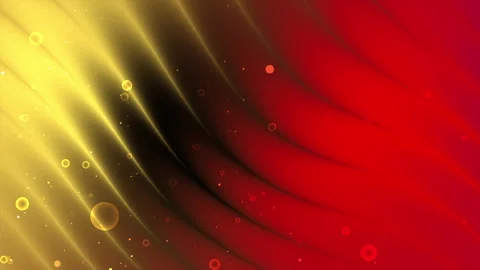 Abstract Red Yellow Waves Flowing Energy Particles Motion Background Vídeos de archivo 340946093