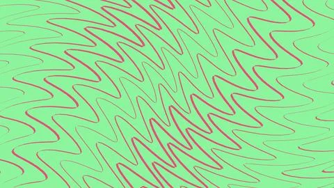 Abstract red zigzag pattern on a light green background 스톡 일러스트