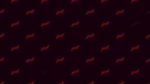 Abstract red zigzag pattern with thin dotted lines Stockbeeldmateriaal 315108270