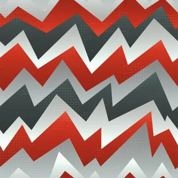 Abstract red zigzag seamless pattern with grunge effect イラスト素材