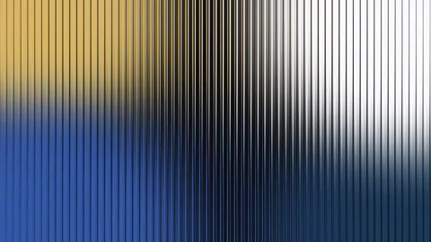Abstract Reeded Glass Background with Blurred Yellow White Blue Colors. Stock Footage 340076343