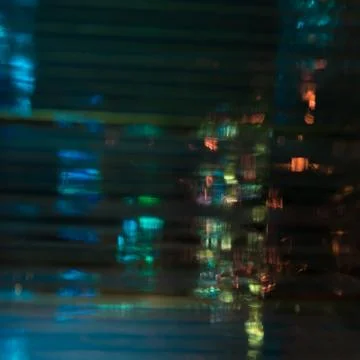 The abstract reflection of the city in the night Stock Photos
