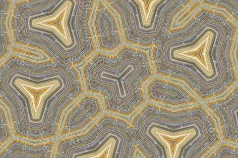 Abstract reflection of light on night seen for background, kaleidoscope image Stock Illustration