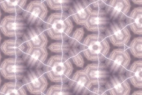 Abstract reflection of lighting connect point, kaleidoscope image Stock Illustration