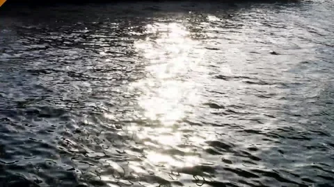 Abstract reflection over water Stock Footage 132501815