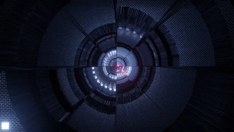 Abstract reflection tunnel for music background dj loop Stock Footage 160531059