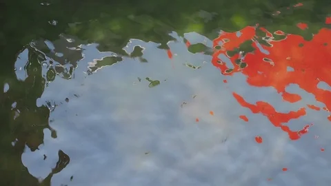 Abstract reflection in the water way. Stock Footage 125306437