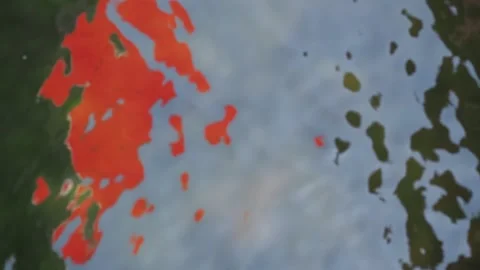 Abstract reflection in the water way. Stock Footage 130707913