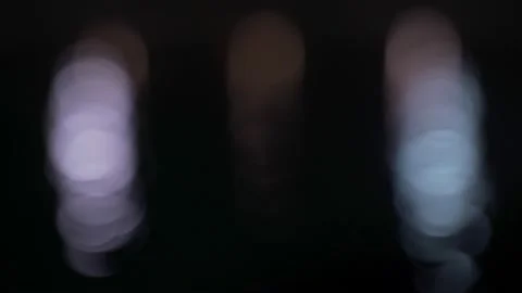 Abstract reflections on the surface of the water. Reflections of lanterns in the Stock Footage 134462654