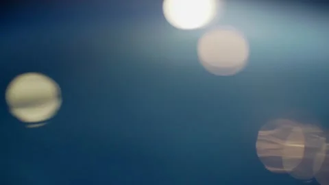 Abstract reflections on the surface of the water. Reflections of lanterns in the Stock Footage 134516194