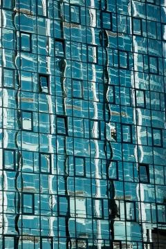 Abstract reflections in windows background Foto stock