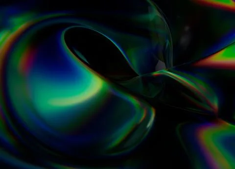 Abstract Refracted 3D Glass Rendered Background Illustrazione stock