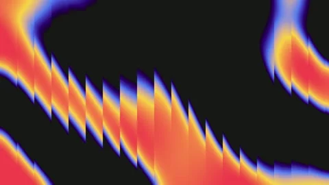 Abstract Refracted Light on Ribbed Glass - Fluid Motion Seamless Loop Video stock 333919110
