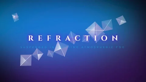 Abstract refraction of light through water and glass on dark background Stock-Footage 337656250