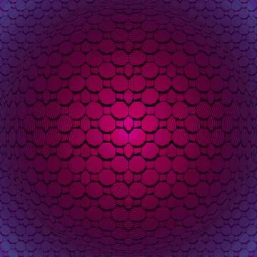 Abstract regular round pattern violet and purple dimensional Illustrazione stock