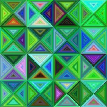 Abstract regular triangle mosaic background design Stockillustratie