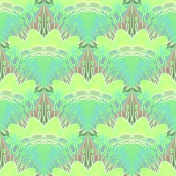 Abstract regular wavy background light green blue light brown Stock Illustration