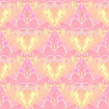 Abstract regular wavy background pink yellow violet Stock Illustration