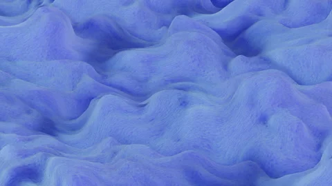 The abstract relief surface smoothly oscillates endlessly Video stock 332870122