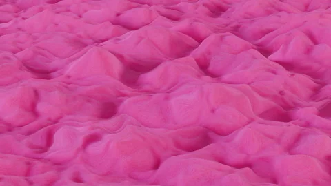 The abstract relief surface smoothly oscillates endlessly Stock-Footage 332870335