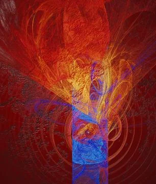 Abstract relief texture in red and blue Illustrazione stock