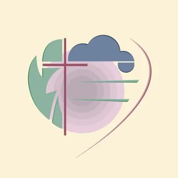 Abstract Religious Logo Stock Illustration