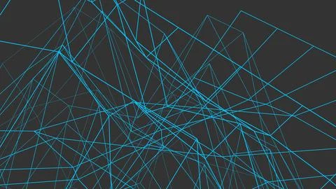 Abstract rendering of colored lines on a gray background. Stock Illustration