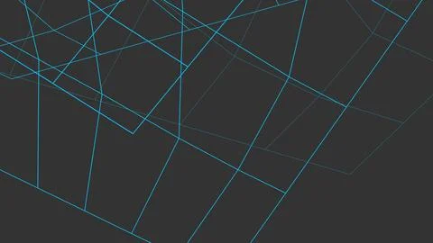 Abstract rendering of colored lines on a gray background. Stock-Illustration