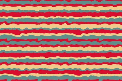 Abstract rendy horizontal background with geometric wavy texture Stock Illustration