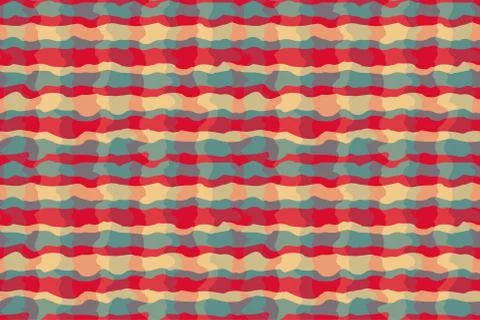 Abstract rendy horizontal background with geometric wavy texture Illustrazione stock