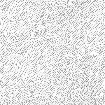 Abstract repeat pattern of short curved lines in random order, monochrome Stock Illustration