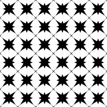 Abstract repeatable background, pattern. Monochrome vector texture. イラスト素材