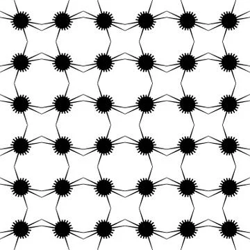 Abstract repeatable background, pattern. Monochrome vector texture. Stock Illustration