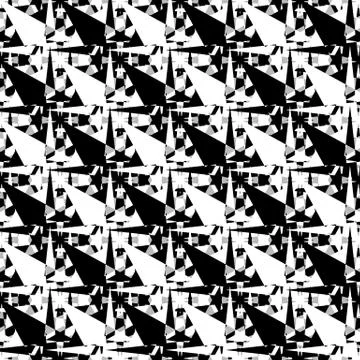 Abstract repeatable background, pattern. Monochrome vector texture. Stock Illustration