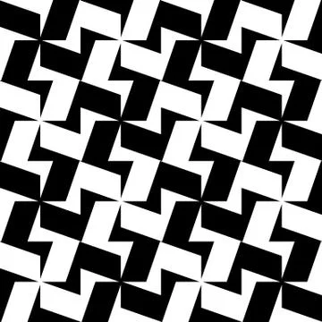 Abstract repeatable geometric pattern, monochrome background. Vector art. 스톡 일러스트