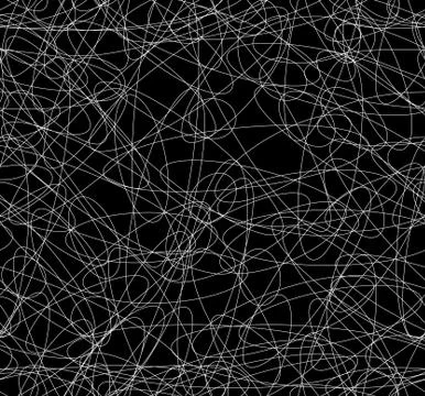 Abstract repeatable squiggly lines seamless pattern / texture. Illustrazione stock