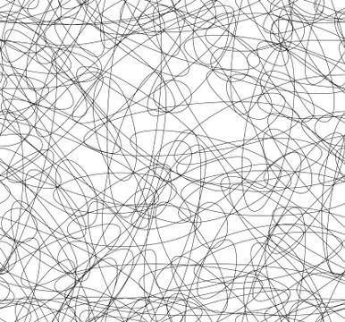 Abstract repeatable squiggly lines seamless pattern / texture. Illustrazione stock