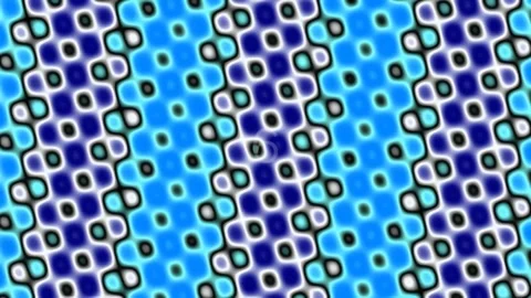 Abstract repeating blue and purple geometric tile pattern background loop Stock Footage 342116163