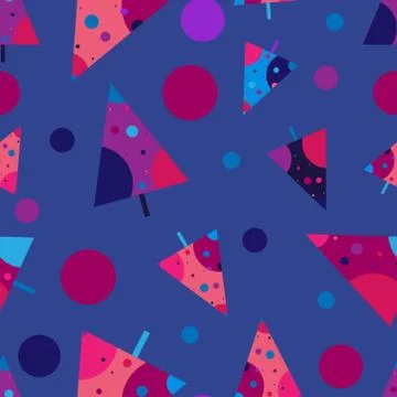 Abstract repeating Christmas background. Seamless Christmas tree pattern Stock Illustration