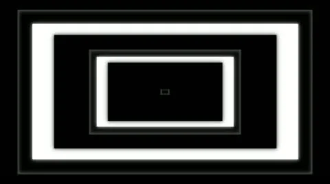 Abstract Repeating Contracting Rectangle Loop Matte Stock Footage 22414901