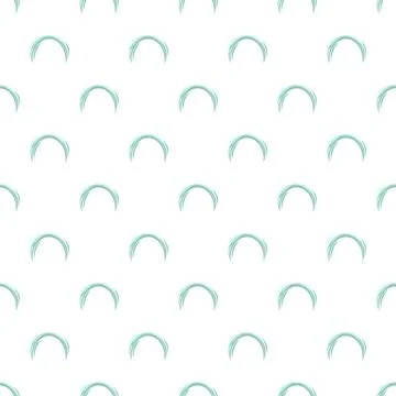 Abstract repeating curved light blue lines pattern Stock Illustration