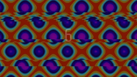 Abstract repeating digital pattern background: vibrant neon geometric glow Stock Footage 342204792