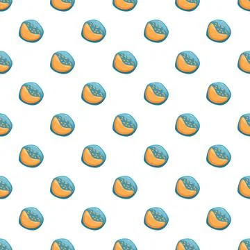 Abstract repeating fruit seed elements seamless pattern 스톡 일러스트