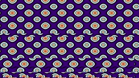 Abstract Repeating Geometric Pattern Background Orange Brown Seamless Tile .. Stock Footage 342204791