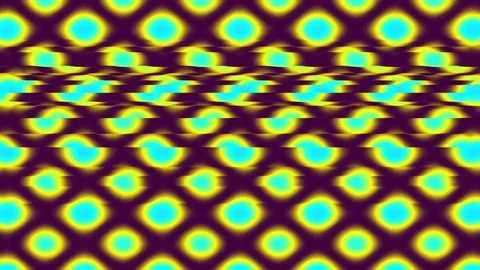 Abstract repeating geometric pattern of bright blue and yellow colors Stock Footage 342114783