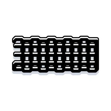 Abstract repeating grid pattern and texture element Stock Illustration