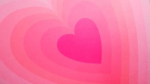An abstract, repeating heart-shaped pattern in shades of pink, creating a v.. Stock Illustration