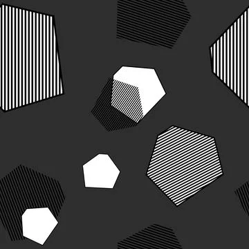 Abstract repeating pattern of abstract geometric shapes and lines イラスト素材