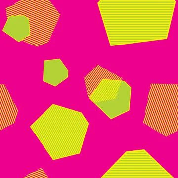 Abstract repeating pattern of abstract geometric shapes and lines 스톡 일러스트