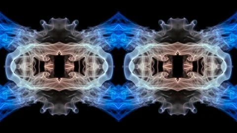 Abstract repeating pattern on a black background. Illustrazione stock